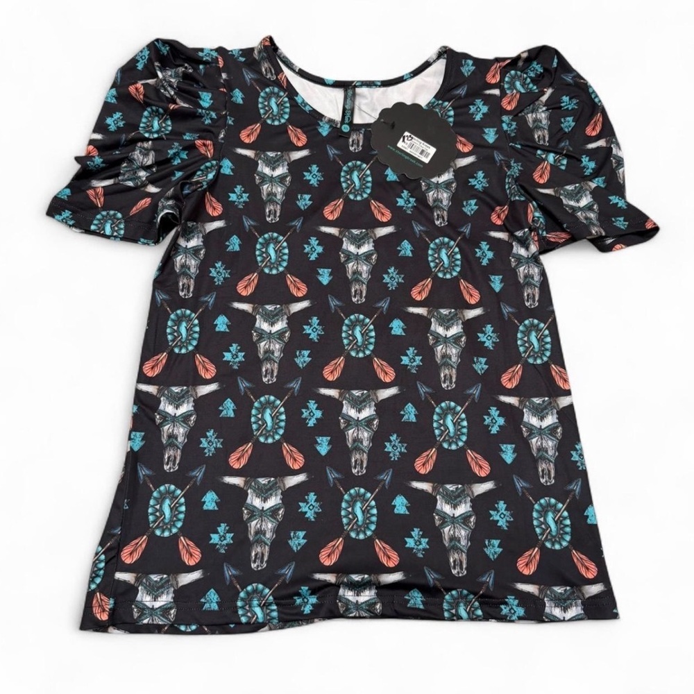 Sterling Kreek Western T-Shirt Bundle Women’s X-Small Aztec Rodeo Cowgirl Tops - Picture 8 of 13